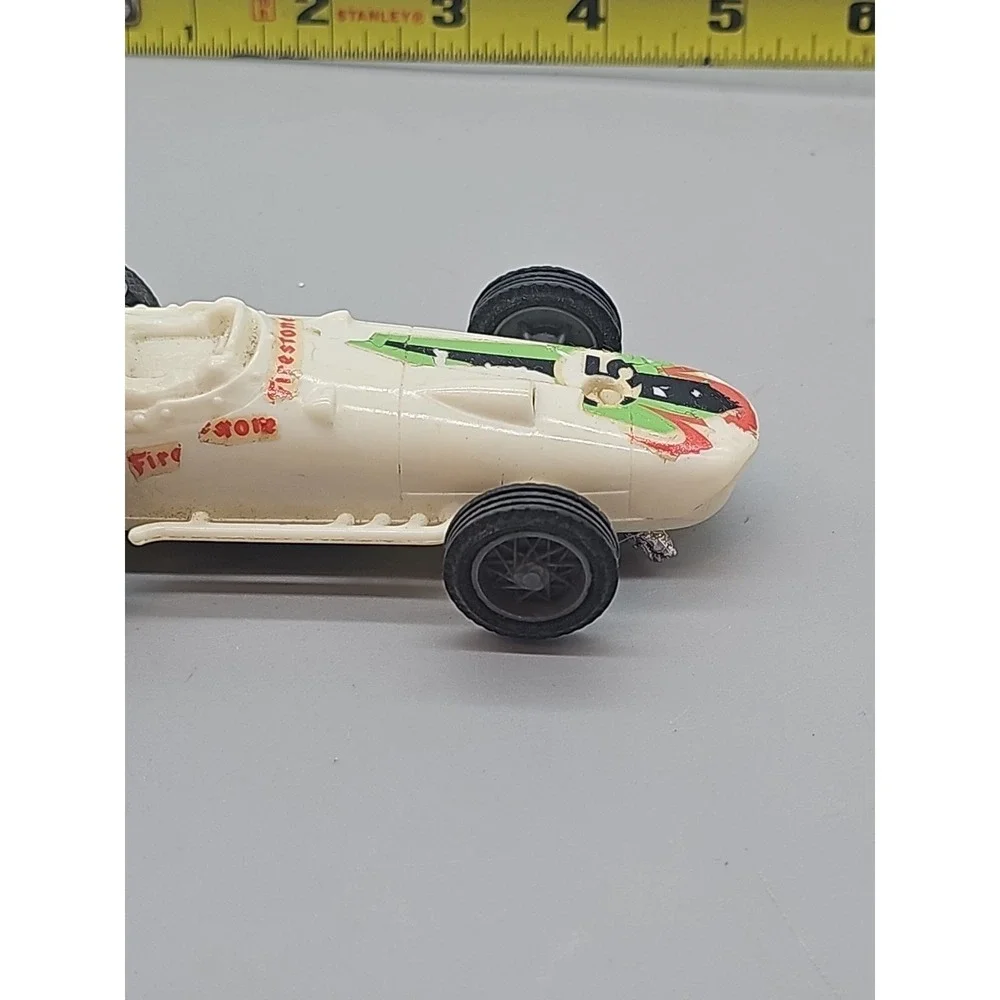 Vintage 1964 White Eldon Roadster Racing Indy Slot Car‎ 1/32 Scale Untested